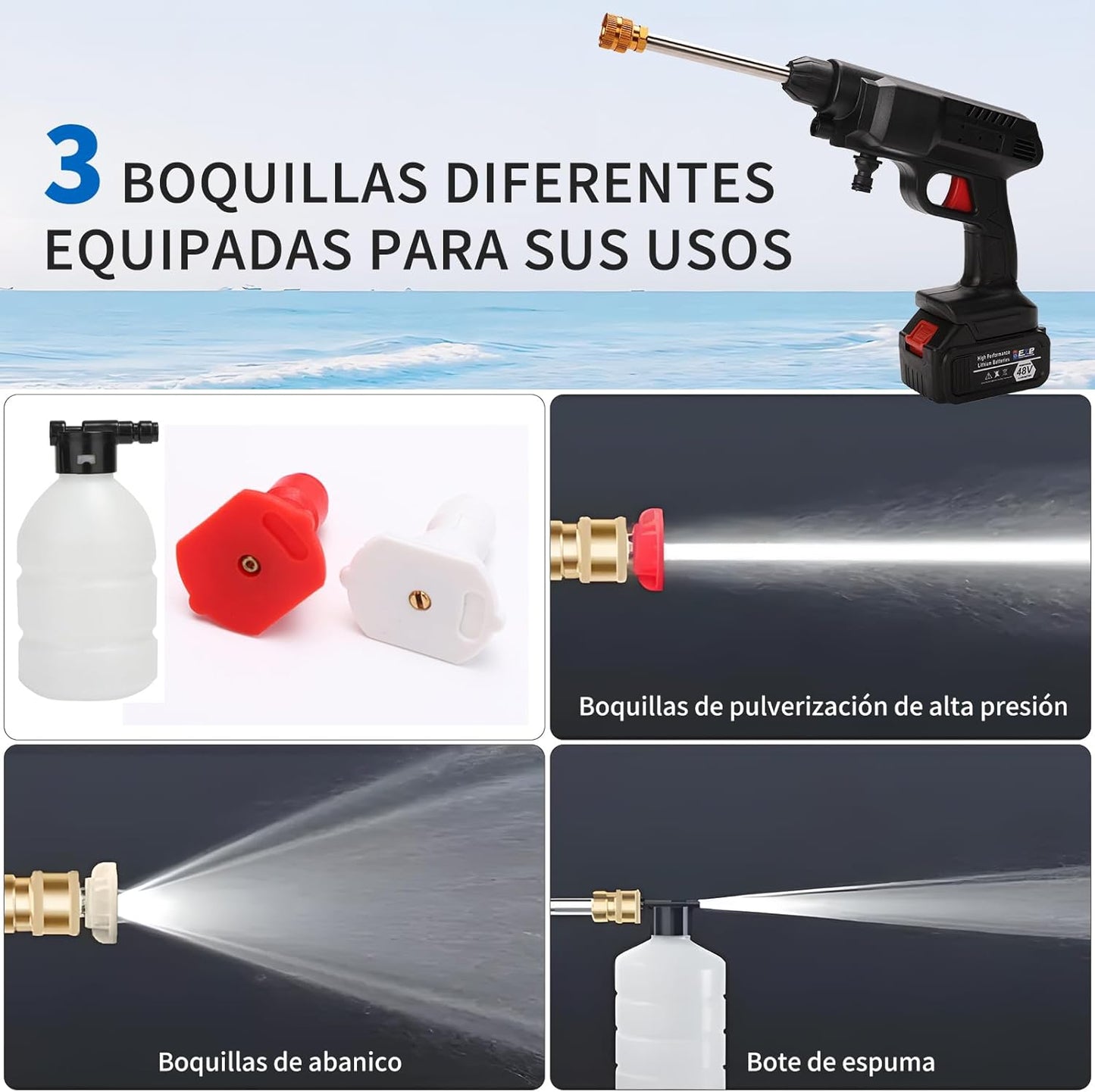 Potente Hidrolavadora Portátil