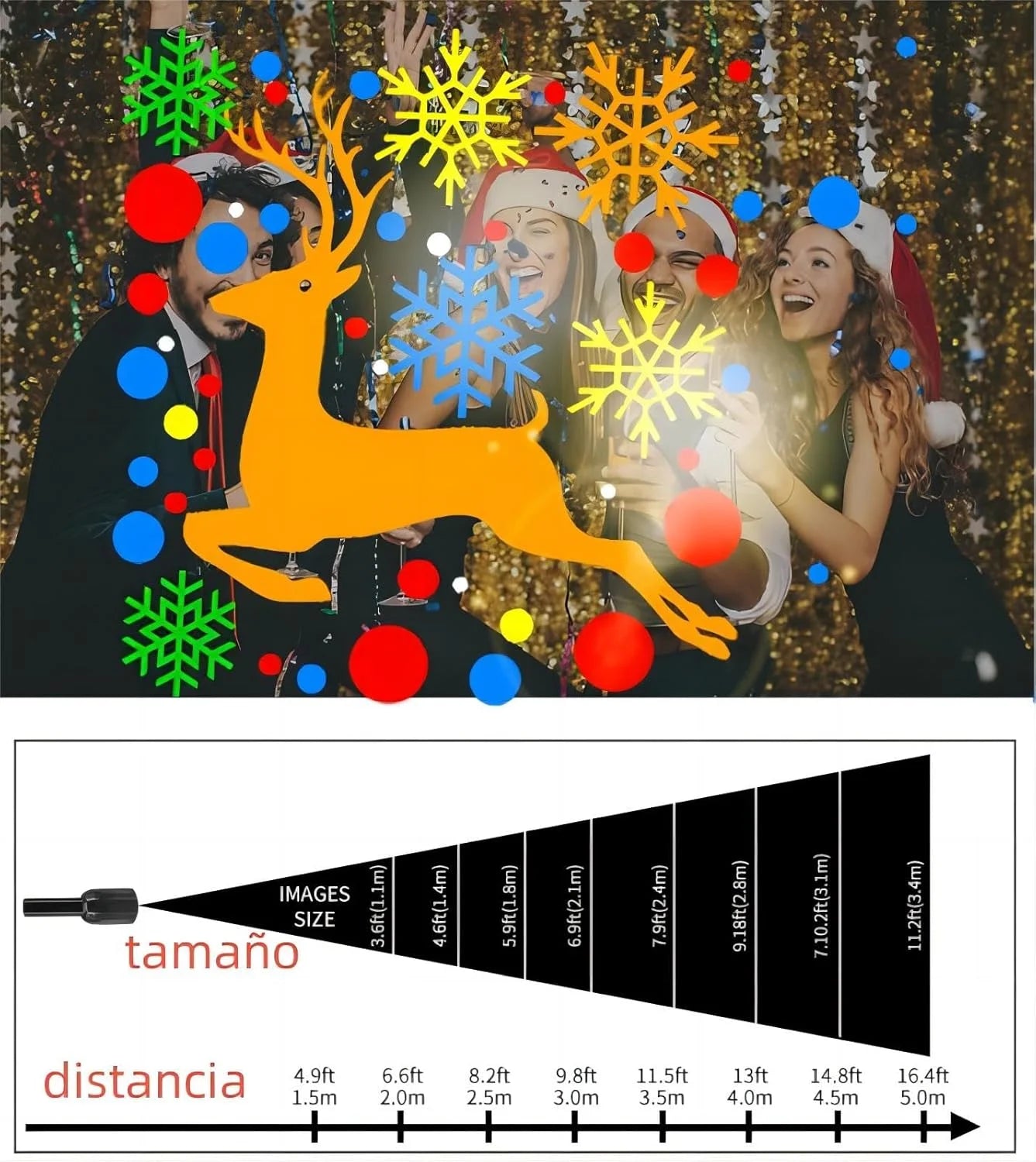 Proyector Navideño Mágico HD