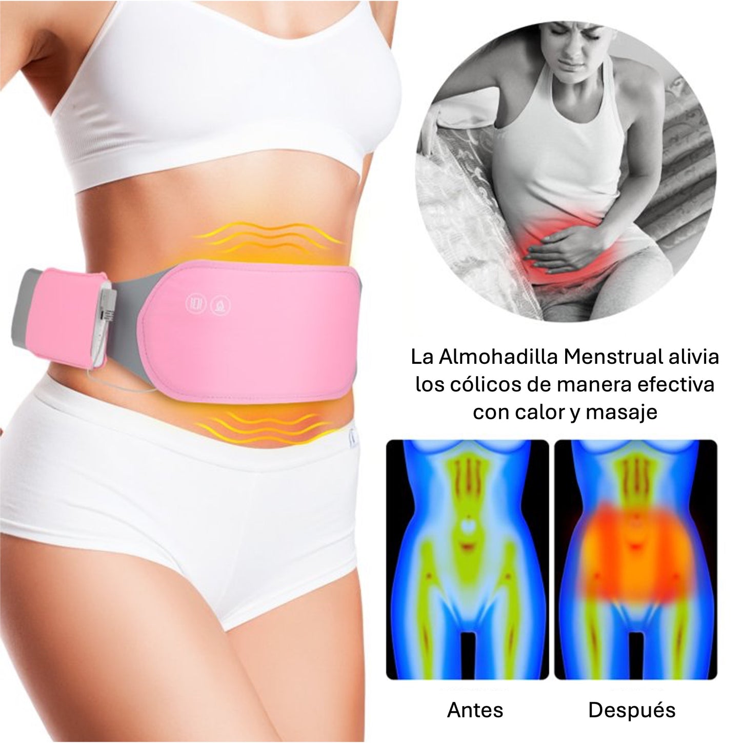 Almohadilla Térmica Menstrual Anti-cólicos