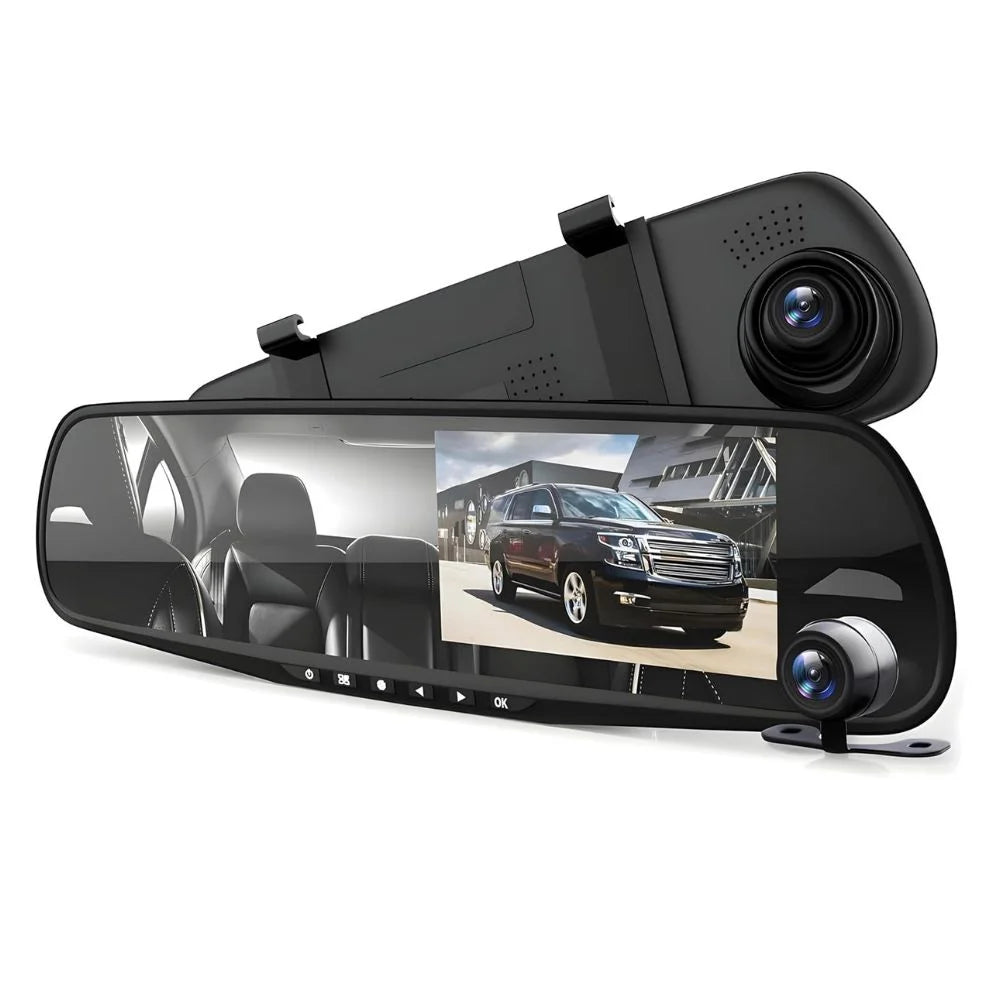 Espejo Retrovisor con Cámaras Full HD Delantera y Trasera