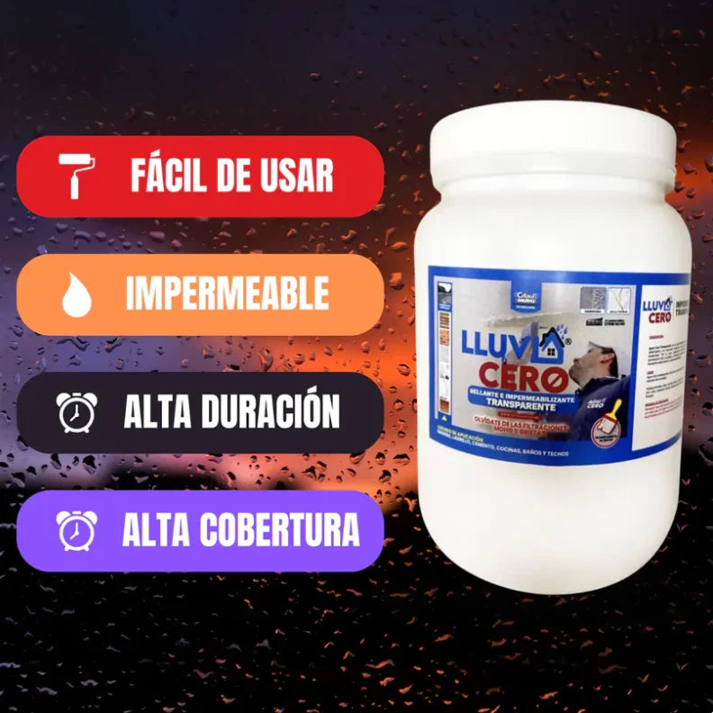 2x1 Impermeabilizante Sellador Lluvia Cero 1 Lt - Protección Extrema