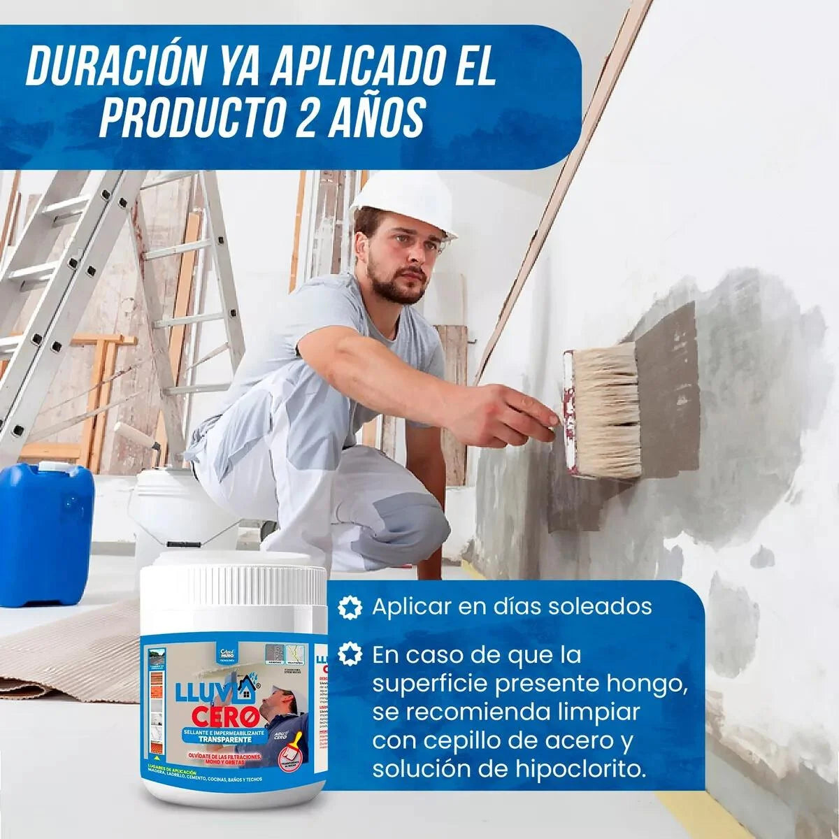 2x1 Impermeabilizante Sellador Lluvia Cero 1 Lt - Protección Extrema