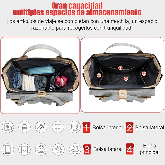Pañalera Multifuncional Expandible
