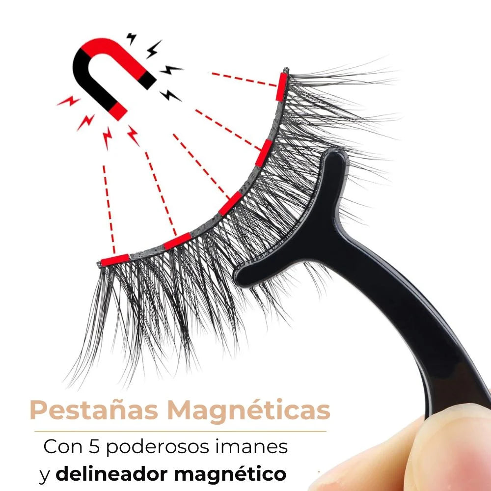 Kit de Pestañas Magnéticas 3D: 150 Usos